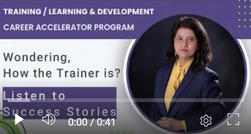 Career Accelerator Program video